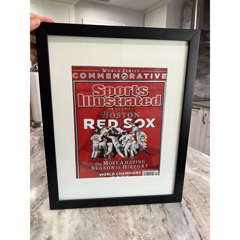 Framed Boston Red Sox 2004 World Series Sports Illustrated Magazine